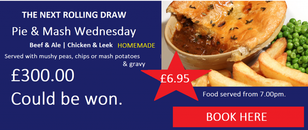 Rolling Draw Night - Wed 22nd Nov